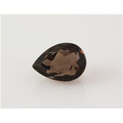 Smoky Topaz Loose Gemstone Pear Cut 25.06 ct