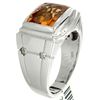 Image 1 : 14K White Gold 3.07ctw Citrine & Diamond Ring