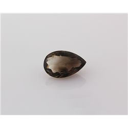 Smoky Topaz Loose Gemstone Pear Cut 22.65 ct