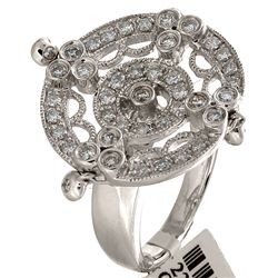 18K White Gold 0.74ctw Diamond Ring