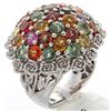 Image 1 : 14K White Gold 12.8ctw Fancy Sapphire Ring