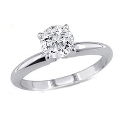 0.75 ct Round cut Diamond Solitaire Ring, G-H, VVS