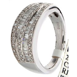 18K White Gold 0.62ctw Diamond Ring