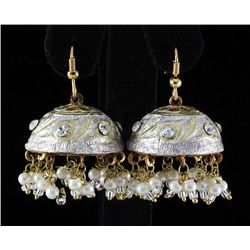 11.78GRAM INDIAN HANDMADE LAKH FASHION EARRING