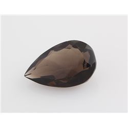 Smoky Topaz Loose Gemstone Pear Cut 21.70 ct