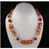 Image 1 : Fashion Jewelry Carnelian Chip Beads Necklace