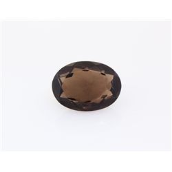 Smoky Topaz Loose Gemstone Oval Cut 13.76 ct