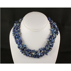 Woven Multi-Strand Natural Chip Beads Necklace