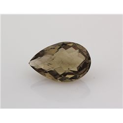 Smoky Topaz Loose Gemstone Pear Cut 31.94 ct