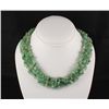 Image 1 : Woven Multi-Strand Natural Chip Beads Necklace