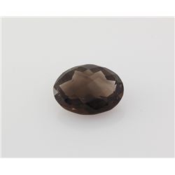 Smoky Topaz Loose Gemstone Oval Cut 17.40 ct