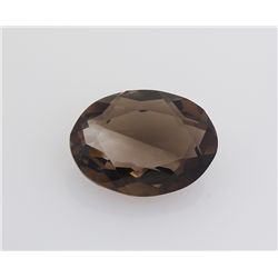 Smoky Topaz Loose Gemstone Oval Cut 15.92 ct