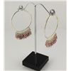 Image 1 : Fashion Jewelry Big Hoop Dangle Earring