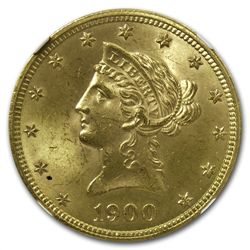 1900 $10 Liberty Gold Eagle - MS-65 NGC