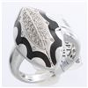 Image 1 : 14K White Gold 0.22ctw Diamond Ring