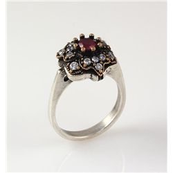 Natural Stone Statement Victorian Design Ring