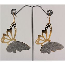 Fashion Unique Gold Plated Butterfly Hook Earring