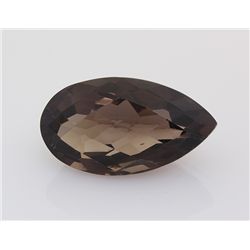 Smoky Topaz Loose Gemstone Pear Cut 43.14 ct