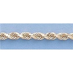Pure Gold 16" 14kt Italian Gold-Yellow 3.0mm, D/C Rope