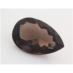 Smoky Topaz Loose Gemstone Pear Cut 86.48 ct