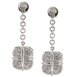 14K White Gold 0.5ctw Diamond Earrings