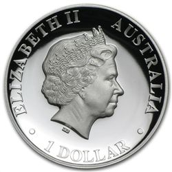 2011 1 oz Proof Silver Australian High Relief Kangaroo