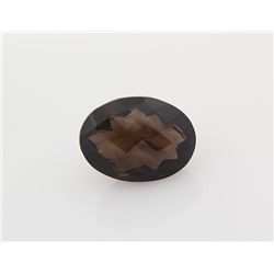 Smoky Topaz Loose Gemstone Oval Cut 20.97 ct