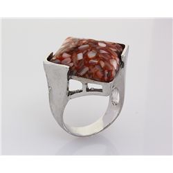 Retro Vintage Boro Semi Precious Mens Ring