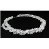 Image 2 : 577.86CTW 19in. CLEAR CHIPPED STONE NECKLACE METAL LOCK