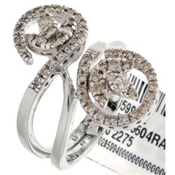 14K White Gold 0.63ctw Diamond Ring