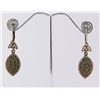 Image 1 : Natural Stone Antique Design Dangle Earring