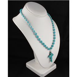 Fashion Jewelry Turquoise Cross Pendant Necklace