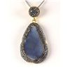 Image 1 : Geode Druzy Natural Stone Pendant Victorian Design