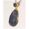 Image 2 : Geode Druzy Natural Stone Pendant Victorian Design