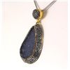 Image 2 : Geode Druzy Natural Stone Pendant Victorian Design