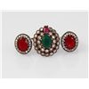 Image 1 : Turkish Jewelry Design Multi Precious Stone Ring, 11.30