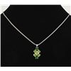 Image 2 : 2.72CTW Chorme Diopside&Peridot Silver Pendant 1.76g