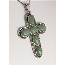 Chinene Jade Cross Pendant