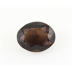 Smoky Topaz Loose Gemstone Oval Cut 22.93 ct