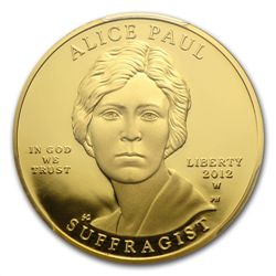 2012-W 1/2 oz Proof Gold Alice Paul PCGS PR-69 DCAM Fir