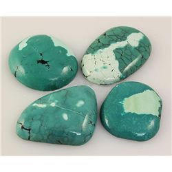 Natural Turquoise 213.12ctw Loose Gemstone 4pc Big Size