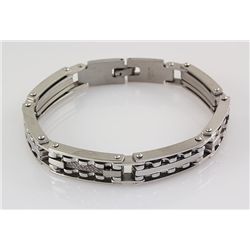 Men's Stainless Electroplated Bracelet 8 3/4"