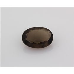 Smoky Topaz Loose Gemstone Oval Cut 24.35 ct