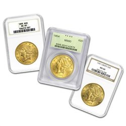 $20 Gold Liberty Double Eagle - MS-60 PCGS/NGC