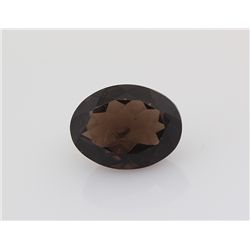 Smoky Topaz Loose Gemstone Oval Cut 24.87 ct