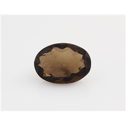 Smoky Topaz Loose Gemstone Oval Cut 25.0 ct