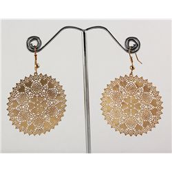 Fashion Dashing Gold Plated Dangling Hook Earring