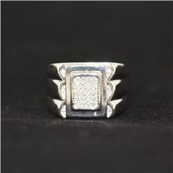 8.70g Shining White Cubic Zirconia Ring in Sterling Sil