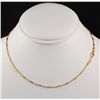 Image 1 : Gold Plated Bar and Beads Chain Necklace