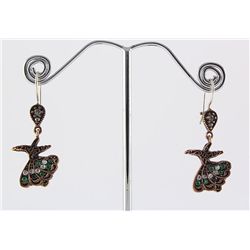 Natural Stone Antique Design Dangle Earring